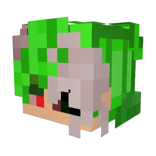 LuisBR099 Minecraft avatar head, 3D render