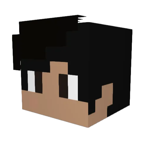 LuisBitelo Minecraft avatar head, 3D render