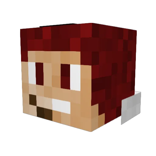 LuisCambao Minecraft avatar head, 3D render