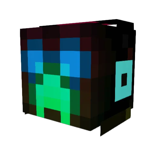 LuisEnRod Minecraft avatar head, 3D render