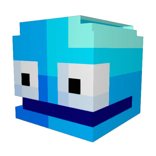 LuisEov Minecraft avatar head, 3D render