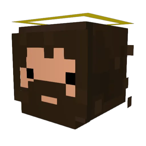 LuisFRX Minecraft avatar head, 3D render