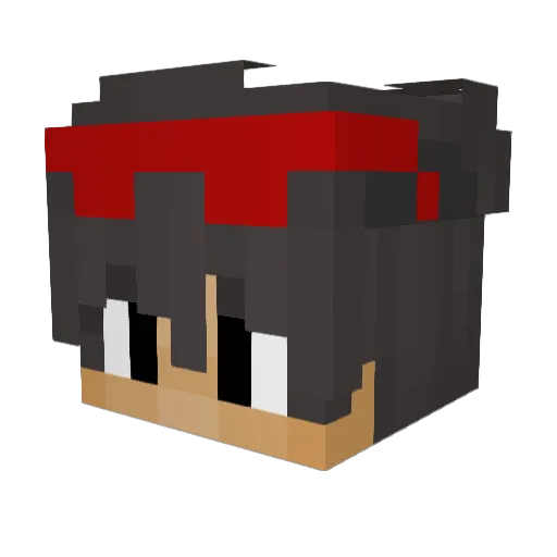 LuisGamemode Minecraft avatar head, 3D render