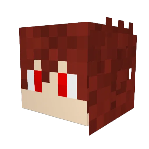 LuisGamerPvP Minecraft avatar head, 3D render
