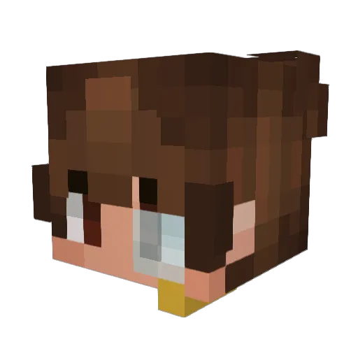 LuisJrt16 Minecraft avatar head, 3D render