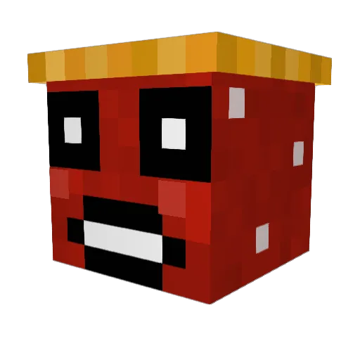 LuisLaredo Minecraft avatar head, 3D render