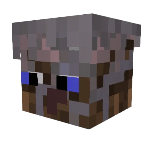 LuisNando Minecraft avatar head, 3D render