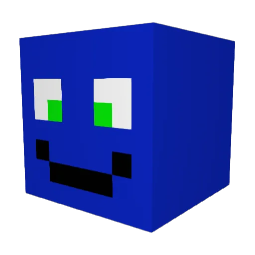 LuisPusch Minecraft avatar head, 3D render
