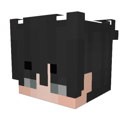 LuisR7 Minecraft avatar head, 3D render