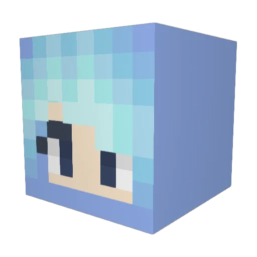 LuisWyr Minecraft avatar head, 3D render