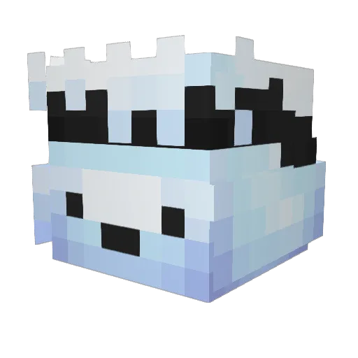 LuisX7 Minecraft avatar head, 3D render