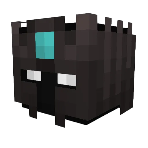LuisZarza_ Minecraft avatar head, 3D render