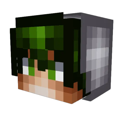 Luis_Alex Minecraft avatar head, 3D render