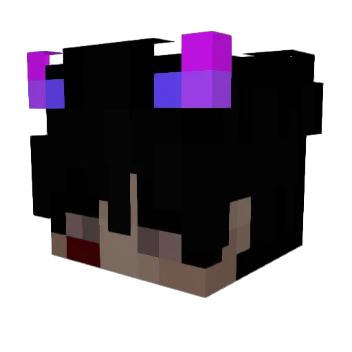 Luis_DS Minecraft avatar head, 3D render