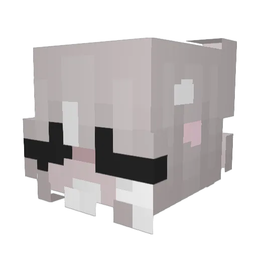 Luis_GD Minecraft avatar head, 3D render