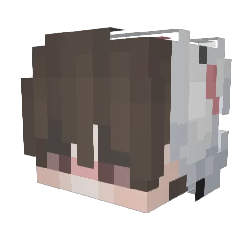 Luis_ele Minecraft avatar head, 3D render