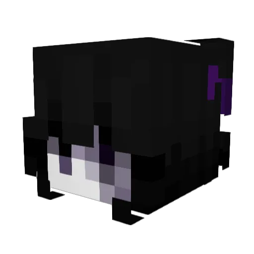 Luisa_09 Minecraft avatar head, 3D render