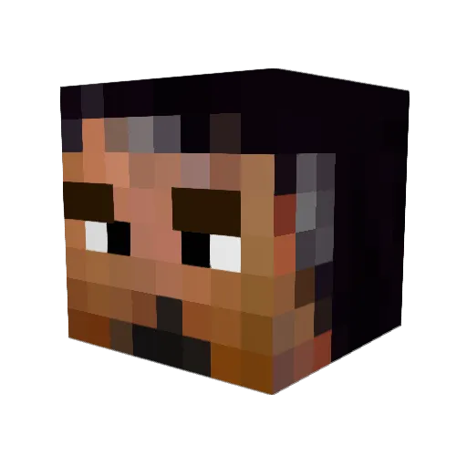 Luisford98 Minecraft avatar head, 3D render