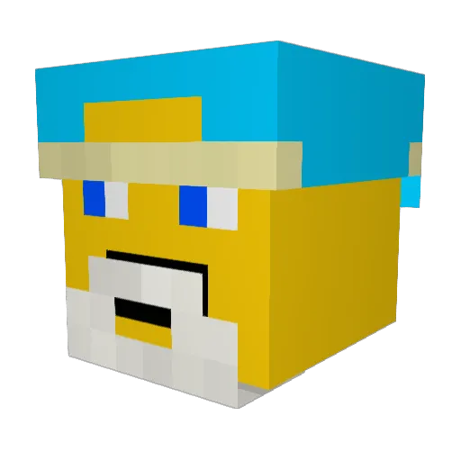 Luisgaming_MC Minecraft avatar head, 3D render