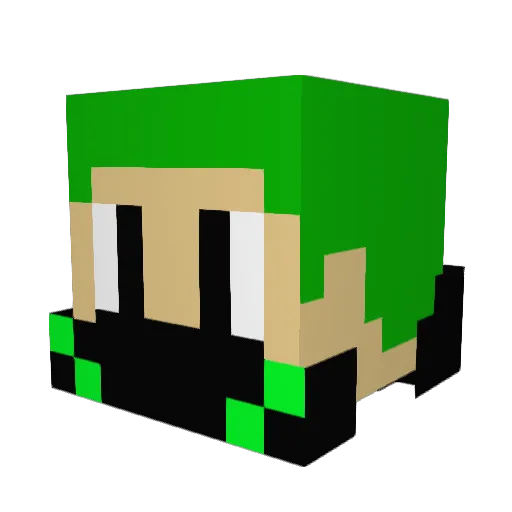 LuisitoStormX Minecraft avatar head, 3D render