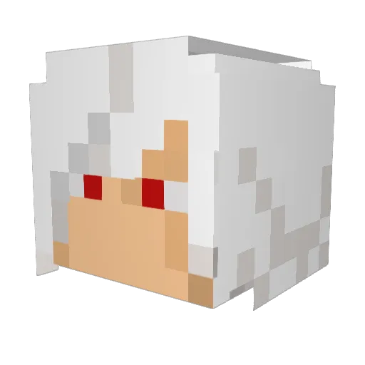 Luisss20 Minecraft avatar head, 3D render