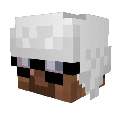 LuisxDRT Minecraft avatar head, 3D render