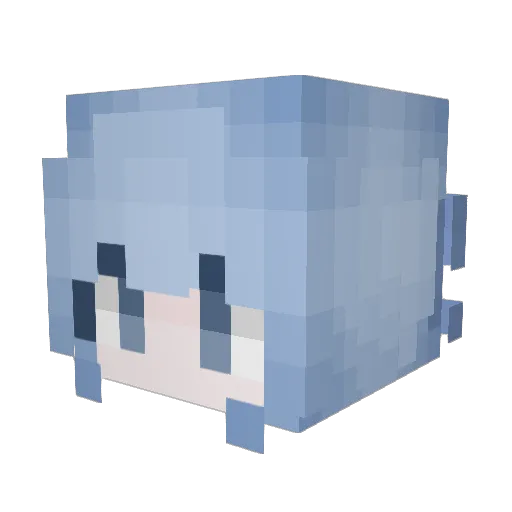 Luiz2000171 Minecraft avatar head, 3D render