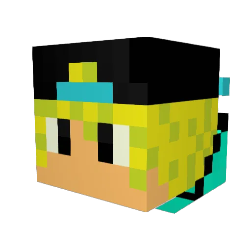 LuizHen19 Minecraft avatar head, 3D render