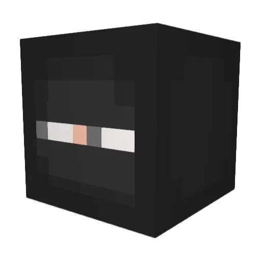 LuizKing Minecraft avatar head, 3D render