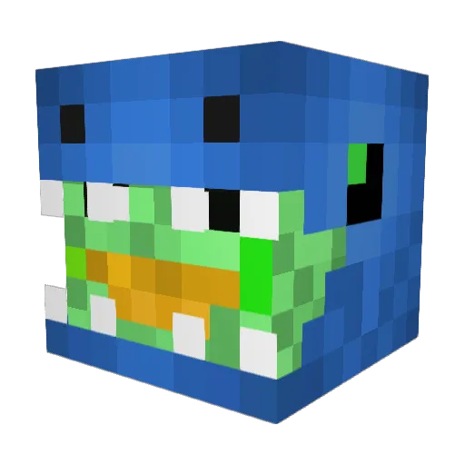 Luiz_1303 Minecraft avatar head, 3D render