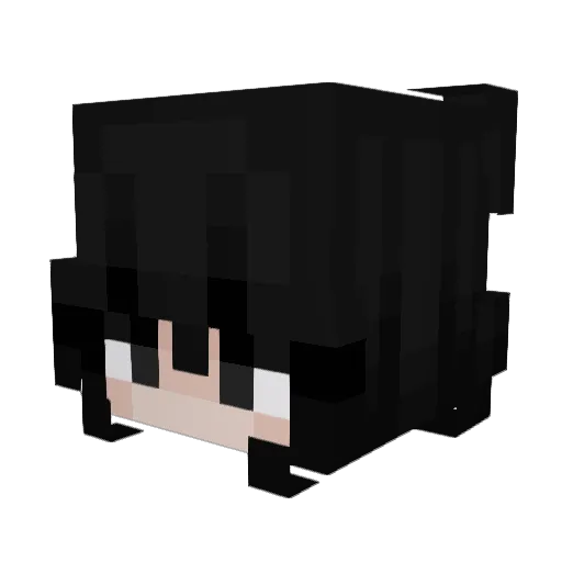 Luiza Minecraft avatar head, 3D render