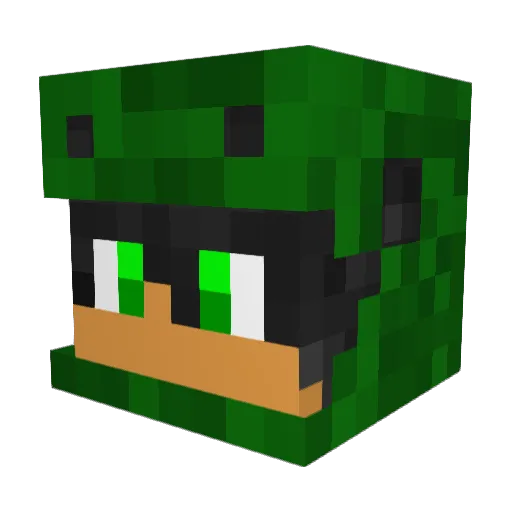 Luizxz94 Minecraft avatar head, 3D render