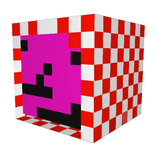 Lujkaisz Minecraft avatar head, 3D render