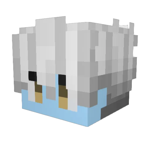 Luk3zin_ Minecraft avatar head, 3D render