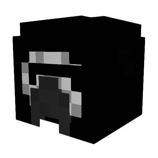 LukDk0107 Minecraft avatar head, 3D render