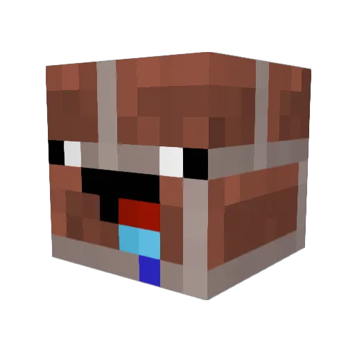 LukMvtti_TV Minecraft avatar head, 3D render