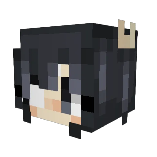 Luk_my Minecraft avatar head, 3D render
