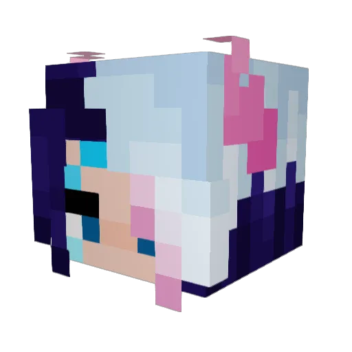 Luk_the_G4M3R Minecraft avatar head, 3D render