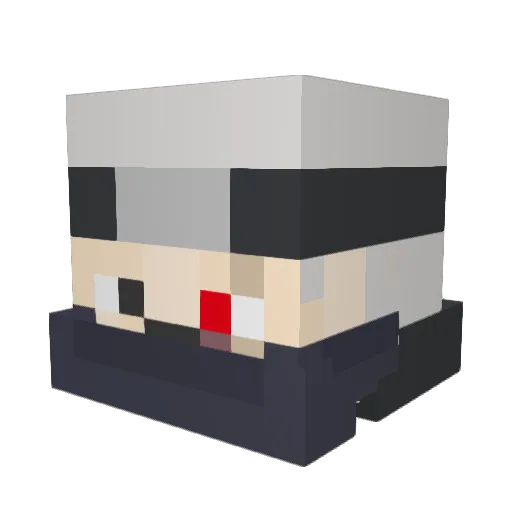 Luka007MC Minecraft avatar head, 3D render