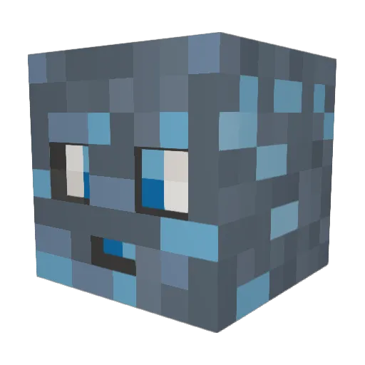 Luka2_007 Minecraft avatar head, 3D render