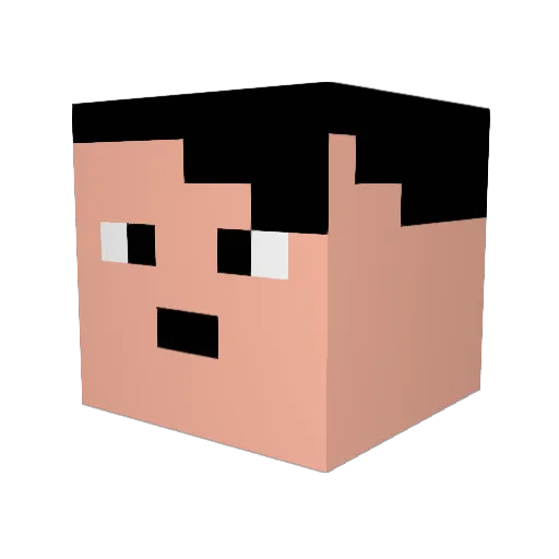 LukaBG92 Minecraft avatar head, 3D render