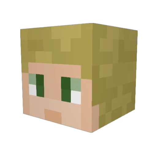 LukaDev7 Minecraft avatar head, 3D render