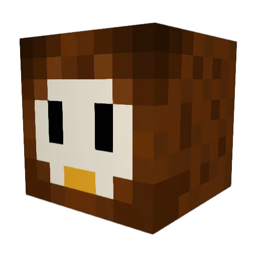 LukaLuchs Minecraft avatar head, 3D render