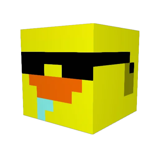 LukaPVP4 Minecraft avatar head, 3D render