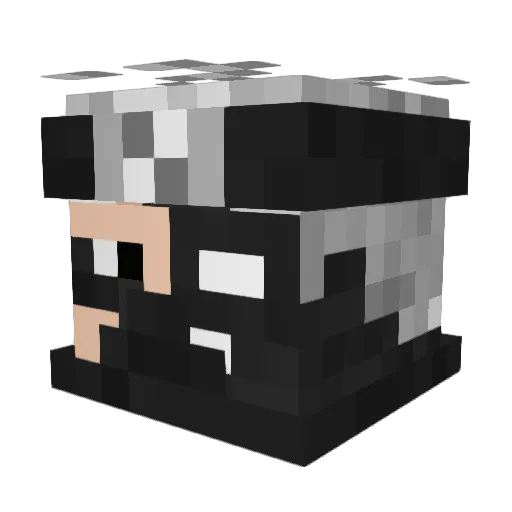 Luka_Knight Minecraft avatar head, 3D render