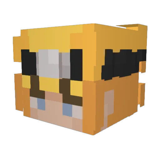 Lukabro08 Minecraft avatar head, 3D render