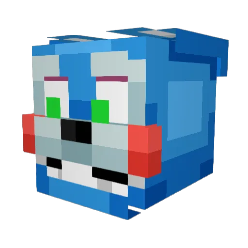 Lukajefin Minecraft avatar head, 3D render