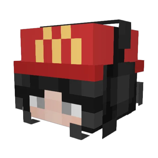 Lukalas Minecraft avatar head, 3D render