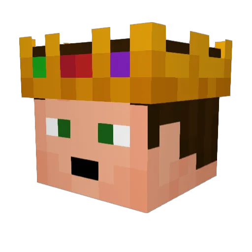 Lukapo45 Minecraft avatar head, 3D render
