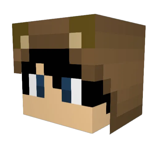 Lukas1513 Minecraft avatar head, 3D render